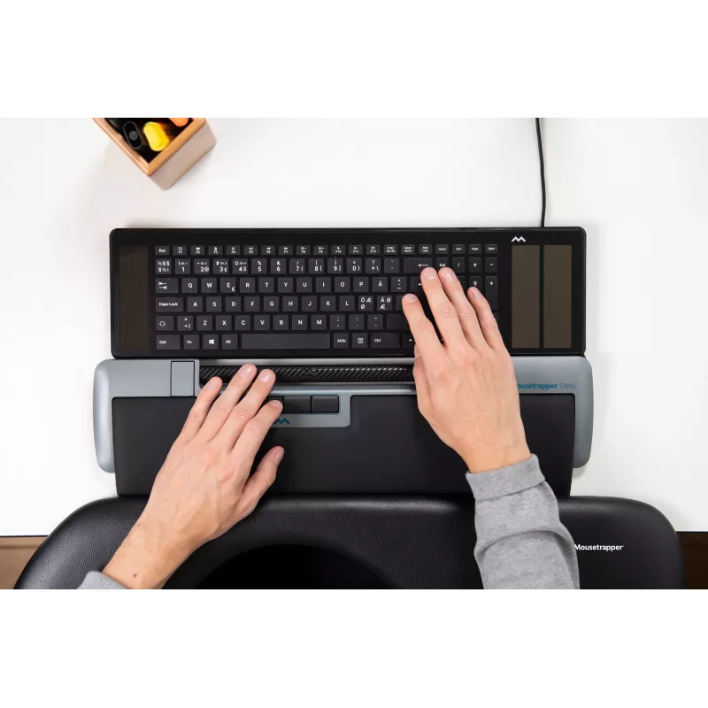 Mousetrapper Delta -hiiri harmaa Extended USB-A