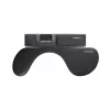 Mousetrapper Armrest Asymmetric -käsinoja — tekonahka, musta, 680×205×20 mm