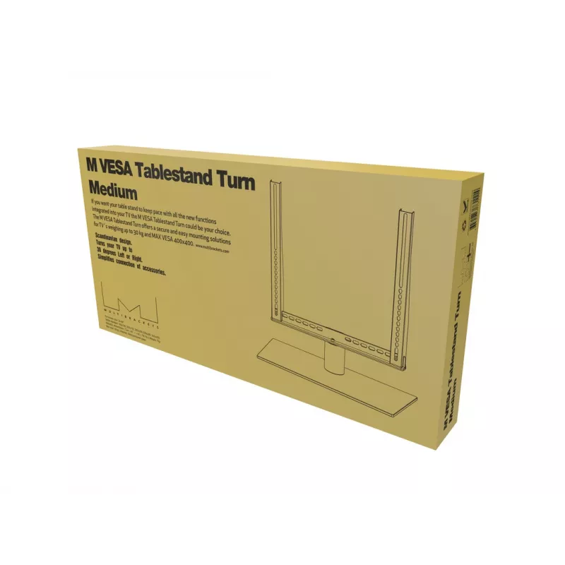 Multibrackets M VESA Tablestand Turn -pöytäteline, musta, keskikoko, MAX 400x400