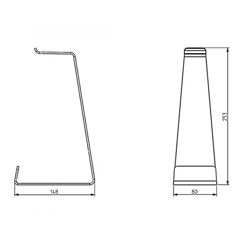 Multibrackets M Headset Holder -kuuloketeline, pöytäteline, valkoinen