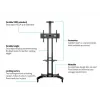 Multibrackets M Public Floorstand Shelf Basic 150 -hyllytaso, musta, muovi/teräs