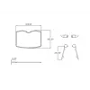 Multibrackets M Public Floorstand Shelf Basic 150 -hyllytaso, musta, muovi/teräs