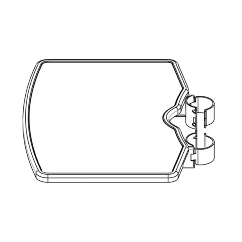 Multibrackets M Public Floorstand Shelf Basic 150 -hyllytaso, musta, muovi/teräs