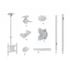 Multibrackets M Public Ceilingmount Medium Single White 3000 enimmäiskantavuus 30 kg min. näytön koko 32 tuumaa max. näytön koko 55 tuumaa