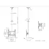 Multibrackets M Public Ceilingmount Medium Single White 3000 enimmäiskantavuus 30 kg min. näytön koko 32 tuumaa max. näytön koko 55 tuumaa