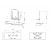 Multibrackets M VESA Tablestand Turn -pöytäteline, musta, X Small, MAX 200x200