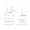 Multibrackets M VESA Tablestand Turn Small MAX 300x300, musta