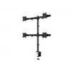 Multibrackets M Deskmount Basic Quad, puristin/läpivienti, 32 kg, 38,1 cm (15 tuumaa), 68,6 cm (27 tuumaa), 100 x 100 mm, musta