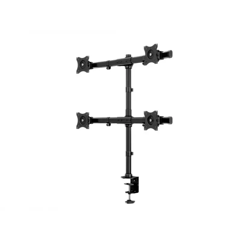 Multibrackets M Deskmount Basic Quad, puristin/läpivienti, 32 kg, 38,1 cm (15 tuumaa), 68,6 cm (27 tuumaa), 100 x 100 mm, musta