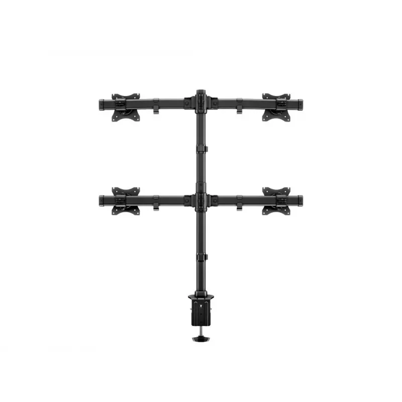 Multibrackets M Deskmount Basic Quad, puristin/läpivienti, 32 kg, 38,1 cm (15 tuumaa), 68,6 cm (27 tuumaa), 100 x 100 mm, musta