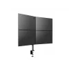 Multibrackets M Deskmount Basic Quad, puristin/läpivienti, 32 kg, 38,1 cm (15 tuumaa), 68,6 cm (27 tuumaa), 100 x 100 mm, musta