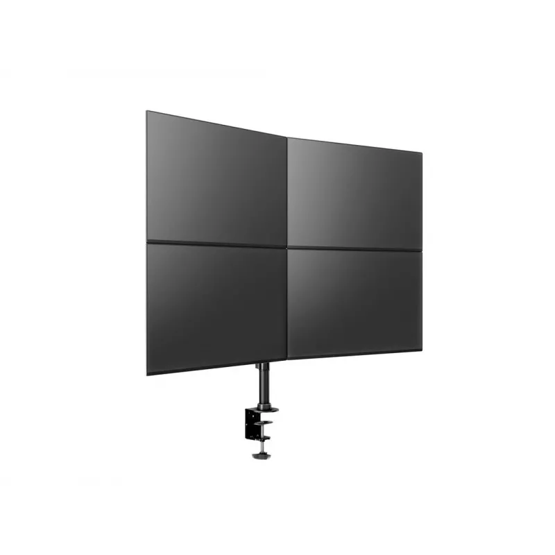 Multibrackets M Deskmount Basic Quad, puristin/läpivienti, 32 kg, 38,1 cm (15 tuumaa), 68,6 cm (27 tuumaa), 100 x 100 mm, musta