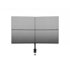 Multibrackets M Deskmount Basic Quad, puristin/läpivienti, 32 kg, 38,1 cm (15 tuumaa), 68,6 cm (27 tuumaa), 100 x 100 mm, musta