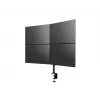 Multibrackets M Deskmount Basic Quad, puristin/läpivienti, 32 kg, 38,1 cm (15 tuumaa), 68,6 cm (27 tuumaa), 100 x 100 mm, musta