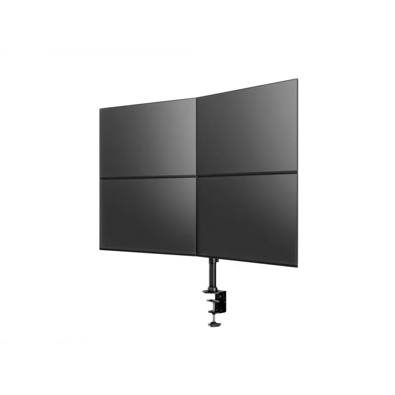Multibrackets M Deskmount Basic Quad, puristin/läpivienti, 32 kg, 38,1 cm (15 tuumaa), 68,6 cm (27 tuumaa), 100 x 100 mm, musta