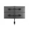 Multibrackets M Deskmount Basic Quad, puristin/läpivienti, 32 kg, 38,1 cm (15 tuumaa), 68,6 cm (27 tuumaa), 100 x 100 mm, musta