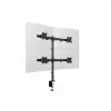 Multibrackets M Deskmount Basic Quad, puristin/läpivienti, 32 kg, 38,1 cm (15 tuumaa), 68,6 cm (27 tuumaa), 100 x 100 mm, musta