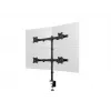 Multibrackets M Deskmount Basic Quad, puristin/läpivienti, 32 kg, 38,1 cm (15 tuumaa), 68,6 cm (27 tuumaa), 100 x 100 mm, musta