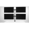 Multibrackets M Deskmount Basic Quad, puristin/läpivienti, 32 kg, 38,1 cm (15 tuumaa), 68,6 cm (27 tuumaa), 100 x 100 mm, musta