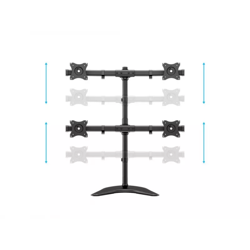 Multibrackets M Deskstand Basic Quad -vapaasti seisova teline, 32 kg, 15-27 tuumaa