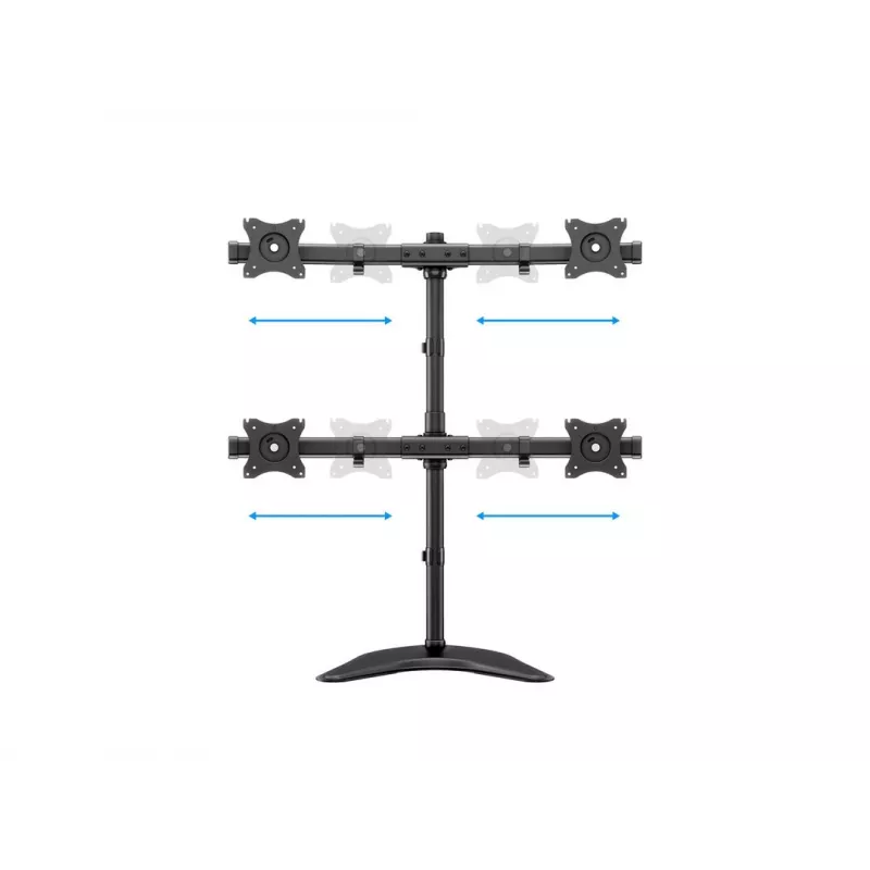 Multibrackets M Deskstand Basic Quad -vapaasti seisova teline, 32 kg, 15-27 tuumaa