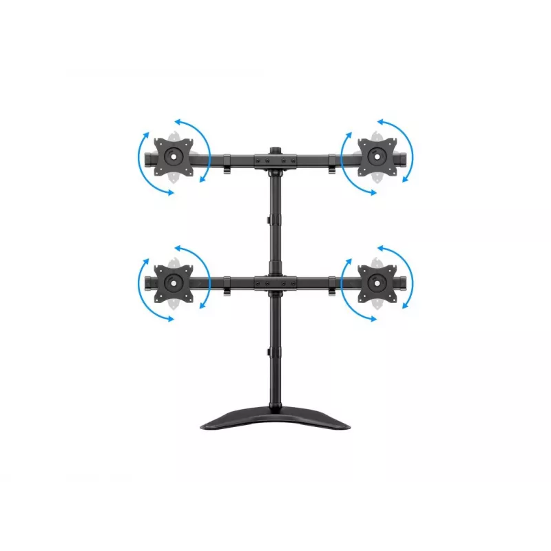 Multibrackets M Deskstand Basic Quad -vapaasti seisova teline, 32 kg, 15-27 tuumaa