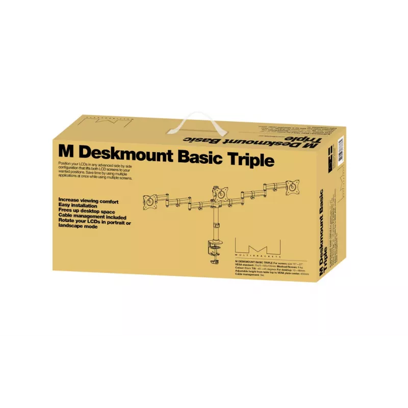 Multibrackets M Deskmount Basic Triple -pöytäteline