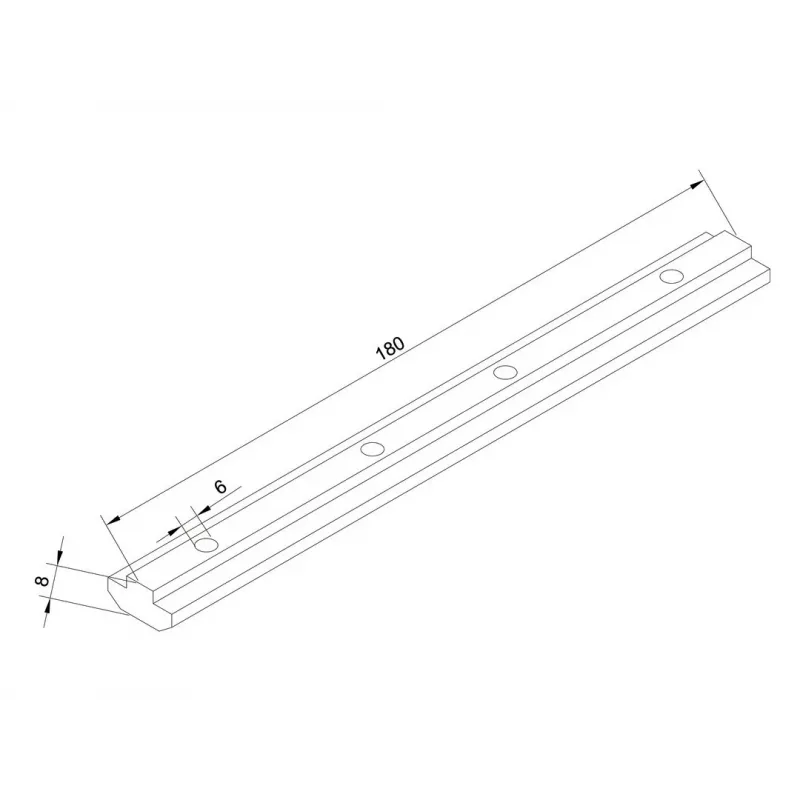 Multibrackets M Pro Series -kiskon jatke, alumiini, 180 mm