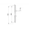 Multibrackets M Pro Series Fixed Arms 600 mm -litteänäytön kiinnitysvarsi, teräs, musta, 2 kpl:n pakkaus