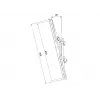 MULTIBRACKETS M Pro Series Tilt Arms 600 mm -litteänäytön kiinnitysvarsi, teräs, musta, 2 kpl