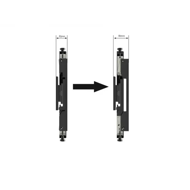 Multibrackets M Pro Series Micro-Adjustable Arms 400mm -litteänäytön kiinnitysvarsi, musta, teräs