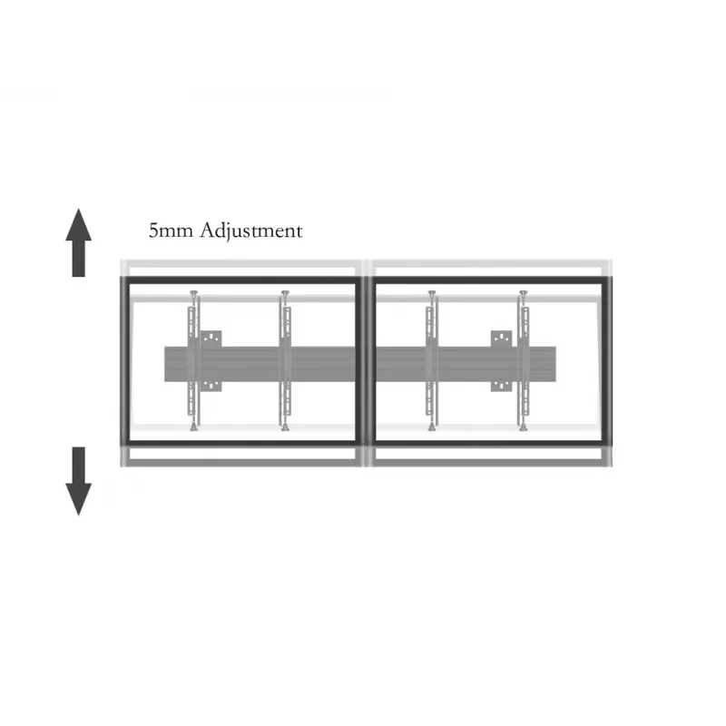 Multibrackets M Pro Series Micro-Adjustable Arms 400mm -litteänäytön kiinnitysvarsi, musta, teräs