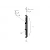 Multibrackets M Pro Series Micro-Adjustable Arms 400mm -litteänäytön kiinnitysvarsi, musta, teräs