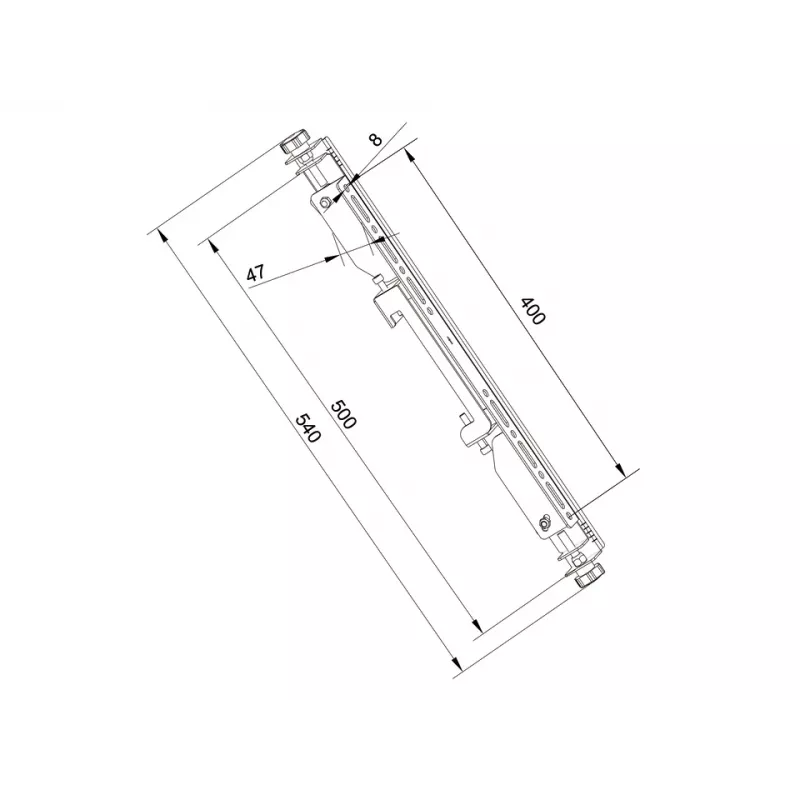 Multibrackets M Pro Series Micro-Adjustable Arms 400mm -litteänäytön kiinnitysvarsi, musta, teräs