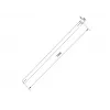 Multibrackets M Pro Series Extension Pipe 1,5 m -putki, musta, teräs