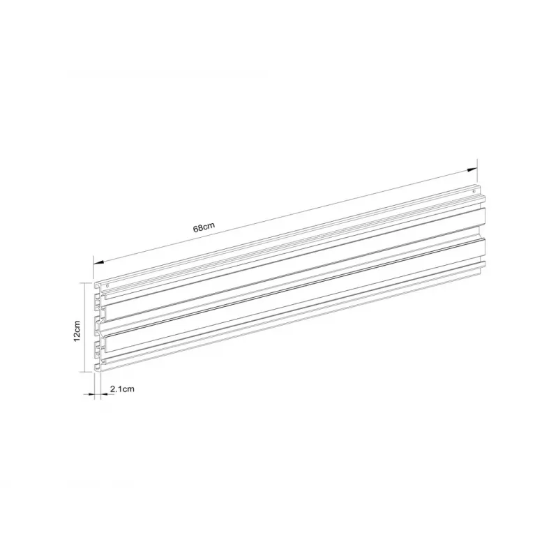 Multibrackets M Pro Series Single Screen Rail 68cm -kisko, musta