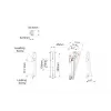 MULTIBRACKETS M Pro Series Tilt Arms 200 mm -litteänäytön kiinnitysvarsi, musta, teräs, 1,5 kg, 2 kpl