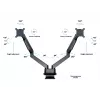 Multibrackets M VESA Gas Lift Arm Dual Side by Side, musta, puristin, 20 kg, 15-32 tuumaa