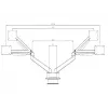 Multibrackets M VESA Gas Lift Arm Dual Side by Side, musta, puristin, 20 kg, 15-32 tuumaa
