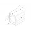 MULTIBRACKETS M Pro Series -mastoporausohjain — teräskotelo, musta, 76,5×78,2 mm, 1,5 kg