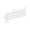 Rail Multibrackets M Pro Series Single Screen Rail 48cm musta