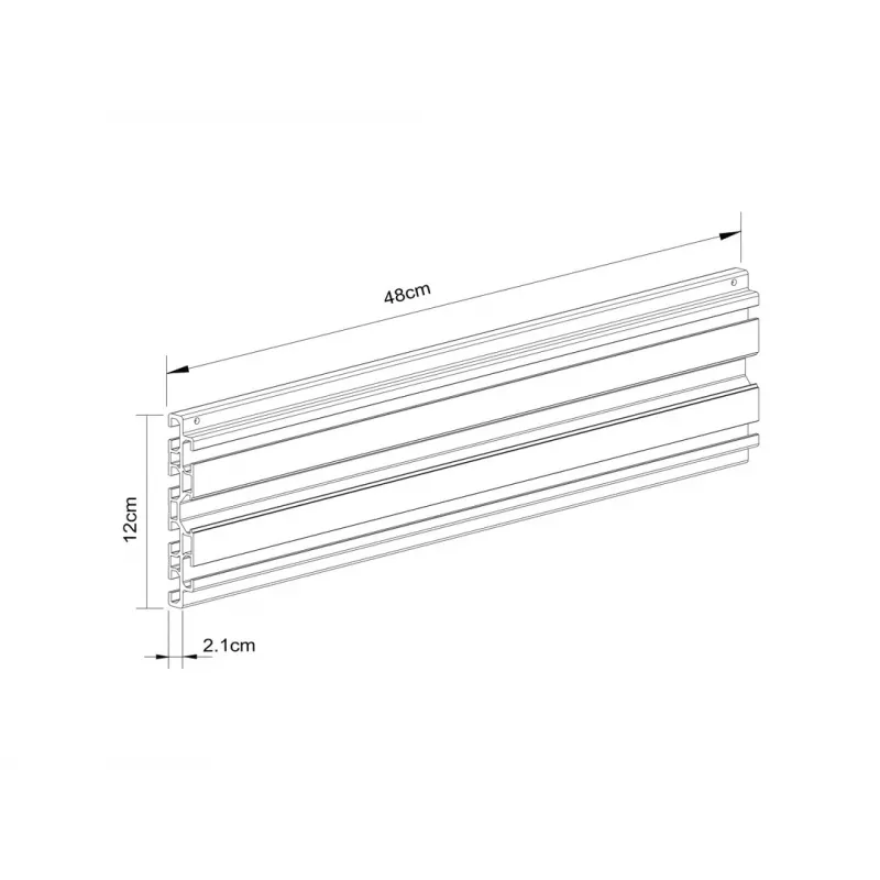 Rail Multibrackets M Pro Series Single Screen Rail 48cm musta