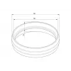 Rohrabdeckung Multibrackets M Pro Series ulkoinen putkikotelo valkoinen muovi 10 g 13 mm 5,5 cm