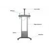 Multibrackets M Motorized Floorstand 120 kg musta sis. kaapin & kamerahyllyn