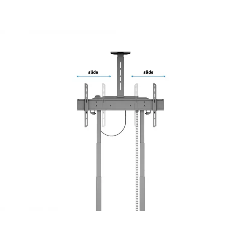 Multibrackets M Motorized Floorstand 120 kg musta sis. kaapin & kamerahyllyn