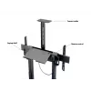 Multibrackets M Motorized Floorstand 120 kg musta sis. kaapin & kamerahyllyn