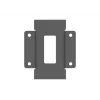 Laitalevy Multibrackets M Pro Series liitoslevy musta teräs 2,1 kg