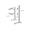 Laitalevy Multibrackets M Pro Series liitoslevy musta teräs 2,1 kg