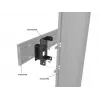 Laitalevy Multibrackets M Pro Series liitoslevy musta teräs 2,1 kg