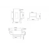 Laitalevy Multibrackets M Pro Series liitoslevy musta teräs 2,1 kg
